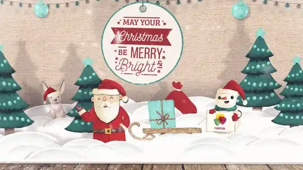 VIDEOHIVE CHRISTMAS POP UP CARD 34776247 After Effects Template