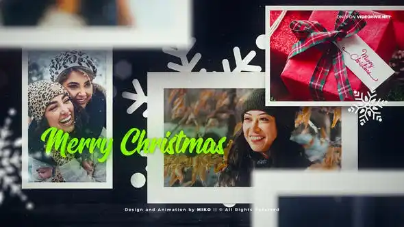 VIDEOHIVE CHRISTMAS PHOTOS OPENER After Effects Template