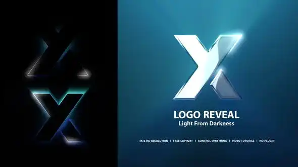 VIDEOHIVE LIGHT LOGO REVEAL 40180446 After Effects Template