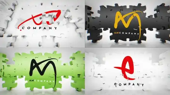 VIDEOHIVE PUZZLE LOGO REVEAL BUNDLE After Effects Template