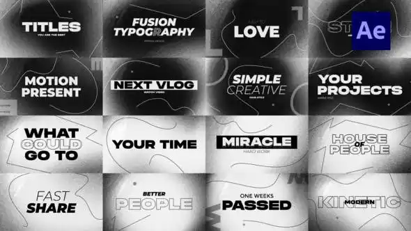 VIDEOHIVE ABSTRACT ANIMATION TEXT After Effects Template