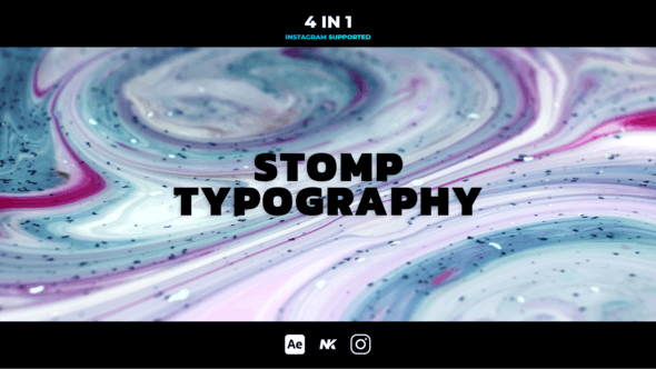 VIDEOHIVE STOMP TYPOGRAPHY 42188868 After Effects Template