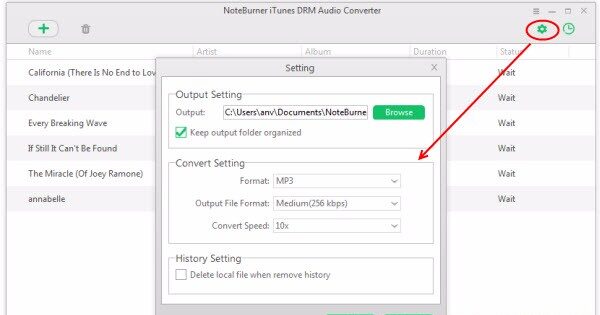 NoteBurner ITunes DRM Audio Converter 4