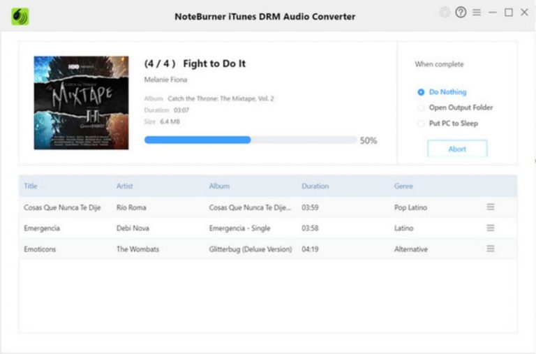NoteBurner ITunes DRM Audio Converter 4 Latest