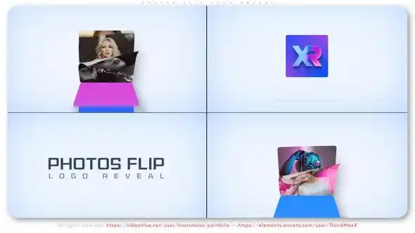 VIDEOHIVE PHOTOS FLIP LOGO REVEAL After Effects Template