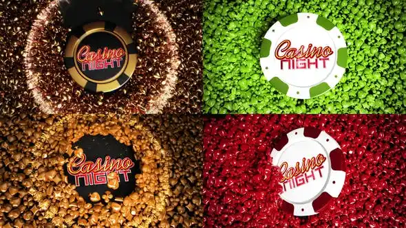 VIDEOHIVE CASINO ONLINE GAMES LOGO REVEAL BUNDLE After Effects Template