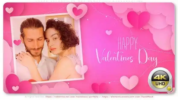 VIDEOHIVE HAPPY VALENTINES DAY BEAUTIFUL PRESENTATION After Effects Template